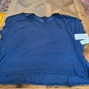 Beautiful Jean Vass Navy soft stretchy shirt size 2x